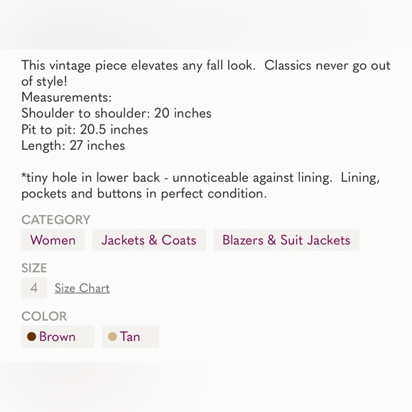 VTG Pendelton Wool blazer.  EUC.  Size 4/6 - Picture 8 of 8